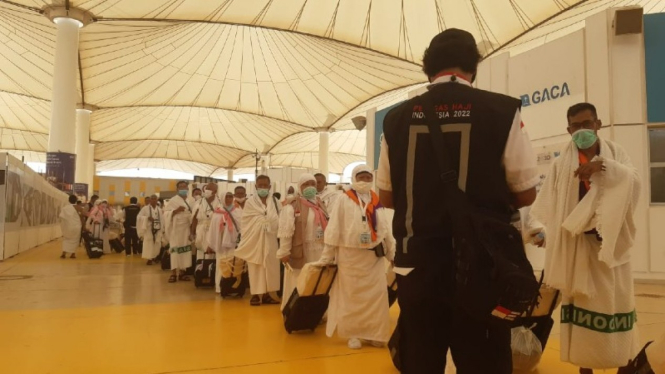 Jemaah Haji Indonesia tiba di Jeddah