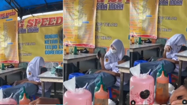 Tangkap layar, pelajar SMA mesum di warung ramai pengunjung