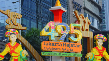 Ikon Ucapan  Jakarta Hajatan ke 495 di Kawasan SCBD