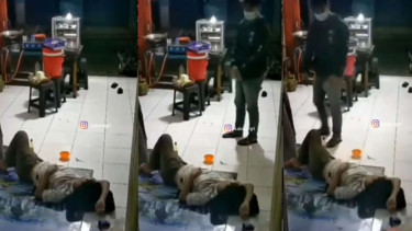 Viral ketiduran jaga warung makan sehingga kehilangan uang dan motor