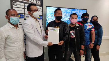 Petinju Indonesia, Daud Yordan usai menjalani tes medis