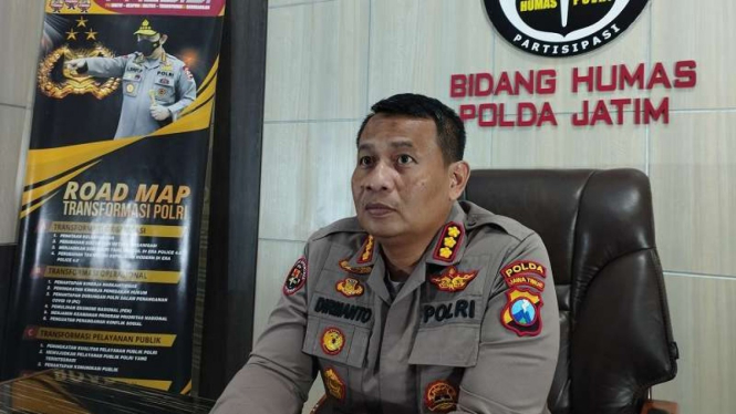 Kabid Humas Polda Jatim Kombes Pol Dirmanto   