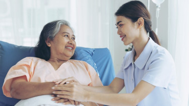 Ilustrasi perawat/suster/caregiver.