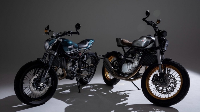 Ilustrasi gambar motor CCM bernama Classic Tracker
