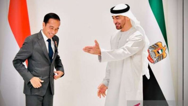 Presiden Jokowi Bersama Sheikh Mohamed bin Zayed (MBZ)