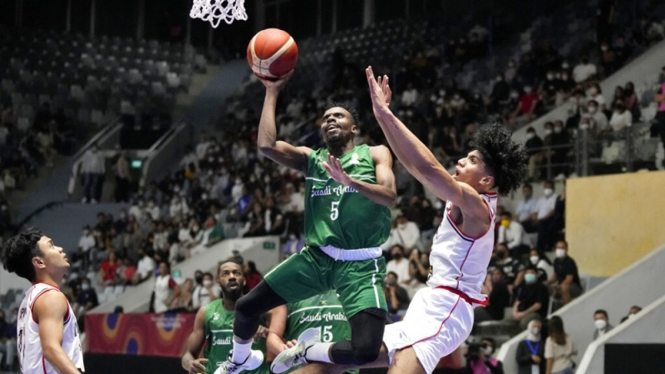 Timnas Basket Indonesia vs Arab Saudi
