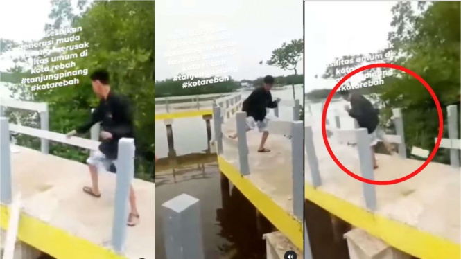 Viral remaja merusak fasilitas umum di Tanjung Pinang
