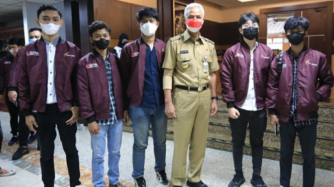 Kontingan eSport Jawa Tengah bertemu Ganjar Pranowo