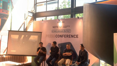 Konferensi pers Infinix di Jakarta, Rabu, 6 Juli 2022.