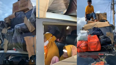Viral mobil kelebihan kapasitas