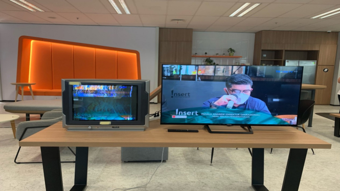 TV analog dan TV digital.