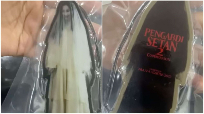 pengharum ruangan berbentuk sosok ibu di film Pengabdi Setan