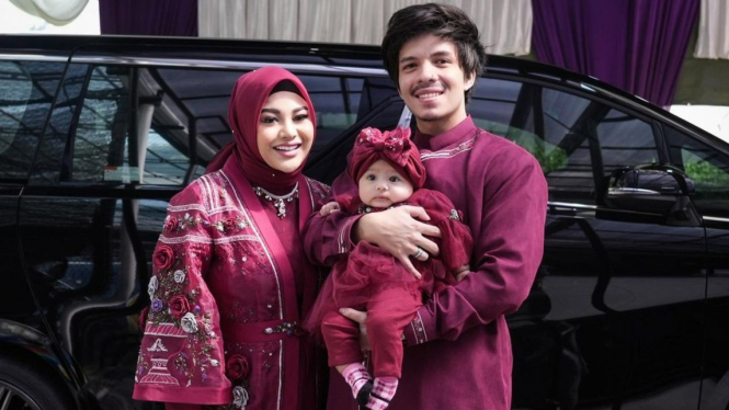 Aurel Hermansyah dan Atta Halilintar.