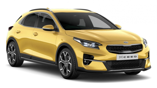 Ilustrasi gambar mobil Kia XCeed Facelift terbaru