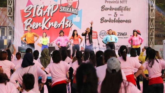 Srikandi Ganjar di NTT gelar senam zumba