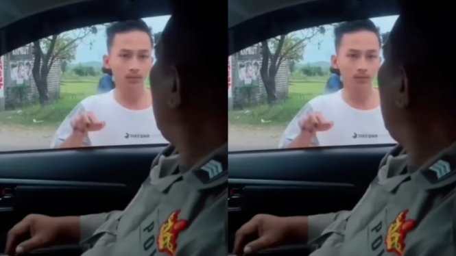 Anak remaja Labrak Pengemudi Mobil Ternyata di Dalamnya Polisi 