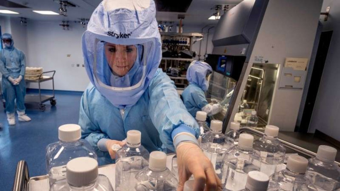Lab pembuatan vaksin COVID-19 BioNTech di Marburg, Jerman