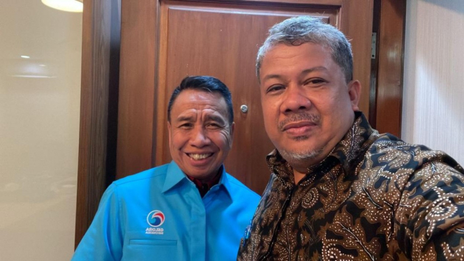Waketum Gelora Fahri Hamzah dan Dedi Gumelar alias Miing