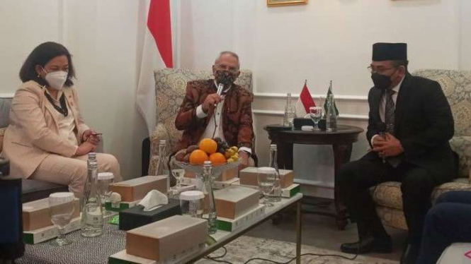 Presiden Jose Ramos Horta dan Ketum PBNU KH Yahya Cholil Staquf