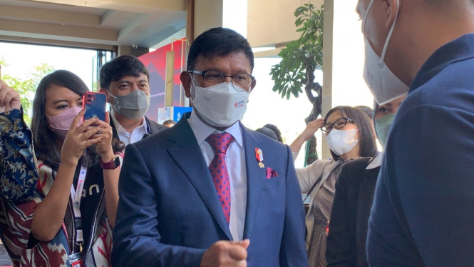 Menteri Komunikasi dan Informatika Johnny G Plate.