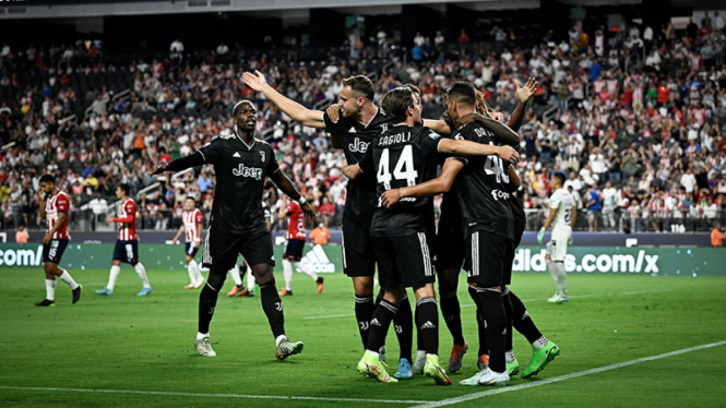 Selebrasi pemain Juventus