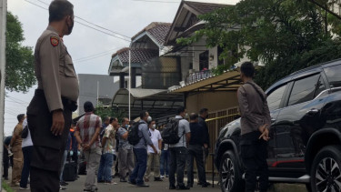 Pra Rekonstruksi di TKP penembakan Brigadir J, rumah Irjen Ferdy Sambo.