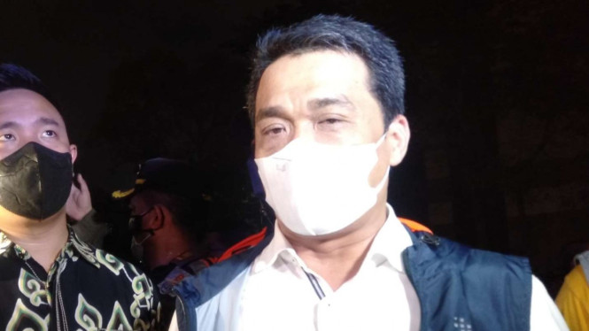 Wagub DKI Riza Patria di Dukuh Atas.