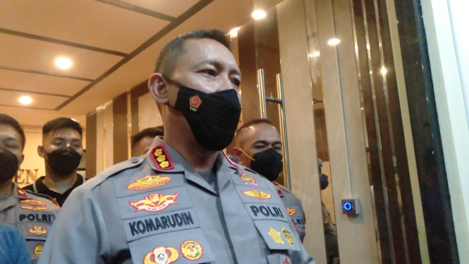 Kapolres Metro Jakarta Pusat, Kombes Pol Komarudin.