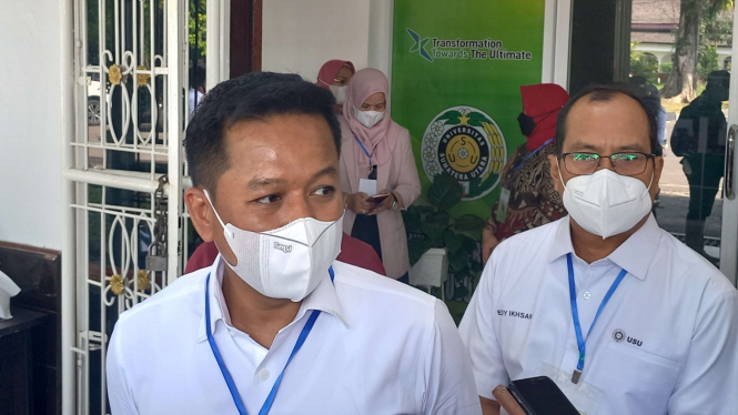 Rektor USU, Dr Muryanto Amin