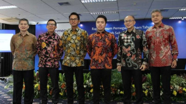 Jajaran petinggi Trimegah Sekuritas.