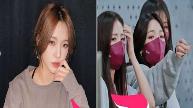 Jisun fromis_9  menjentikan jari panggil staf