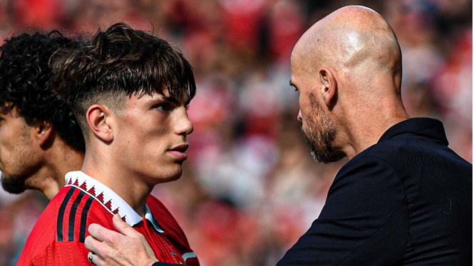 Alejandro Garnacho dan Erik Ten Hag