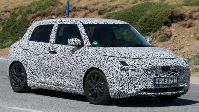 Suzuki Swift generasi terbaru uji jalan