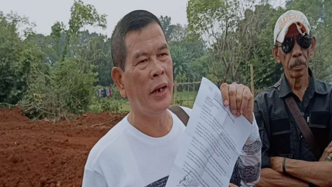 Rudi Samin, pemilik lahan dikuburnya bansos Presiden di Depok