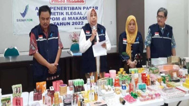 Kosmetik ilegal di Sulsel disita BPOM