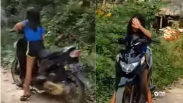 Viral anak kecil sudah bawa motor