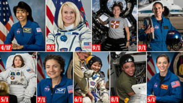 9 kandidat wanita pertama yang menginjakkan kaki di Bulan.