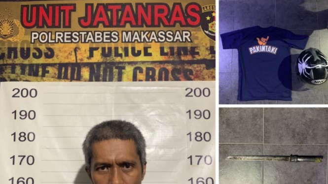 Pelaku penebang pohon palem milik Pemkot Makassar ditangkap. 