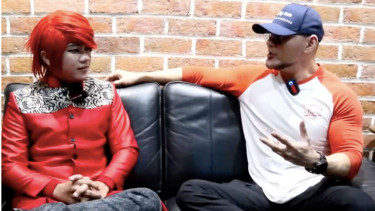 Deddy Corbuzier dan Pesulap Merah alias Marcel Radhival