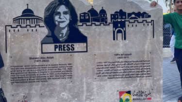 Peresmian jalan Shireen Abu Akleh di paletina