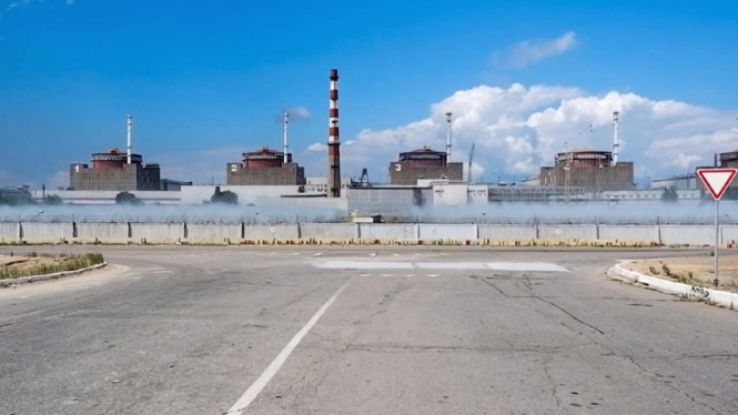Pembangkit Listrik Tenaga Nuklir (PLTN) Zaporizhzhia, Ukraina.