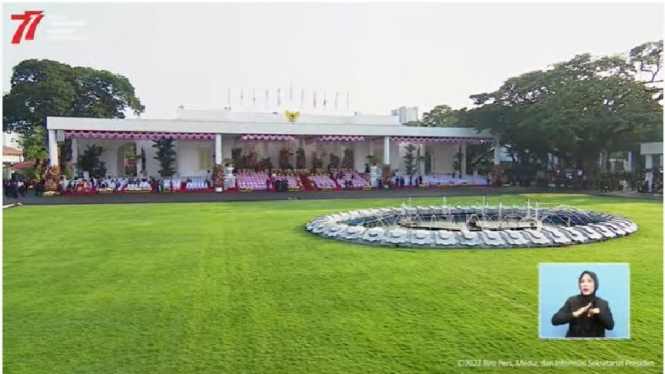 Upacara 17 Agustus di Istana Merdeka