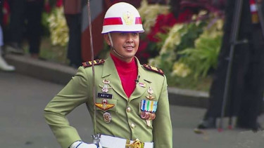 Komandan Kompi Paskibraka Kapten Inf. Arya Dwinanda Wijayendra