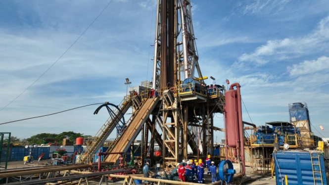 Kegiatan eksplorasi migas Pertamina.