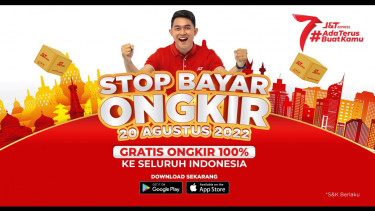 Program gratis ongkir 100 persen dari J&T Express. 