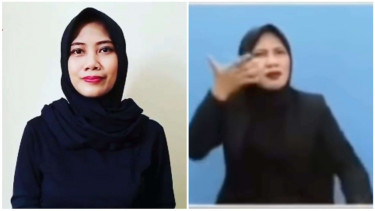 Winda Utami, penerjemah bahasa isyarat yang viral karena lagu Ojo Bandingke
