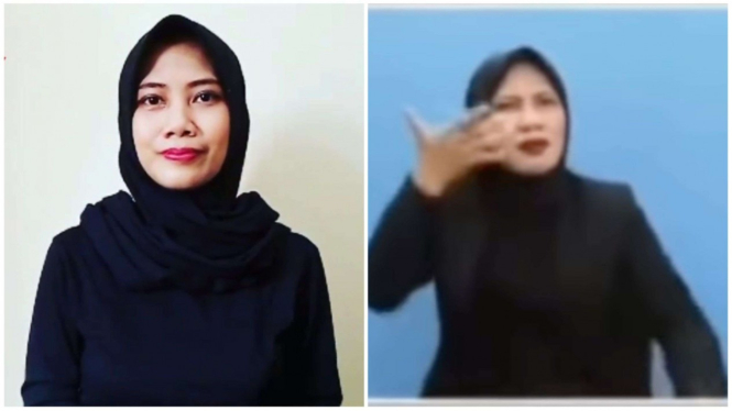 Winda Utami, penerjemah bahasa isyarat yang viral karena lagu Ojo Bandingke