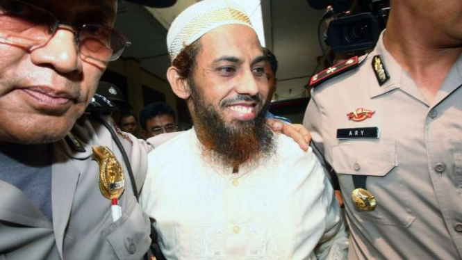 Umar Patek saat hadiri sidang pengadilan
