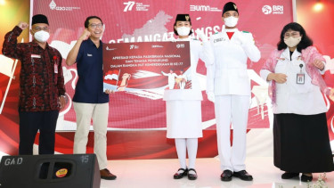 BRI memberikan apresiasi kepada 68 Paskibraka Nasional