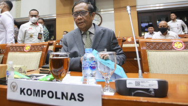 Menkopolhukam Mahfud MD selaku Ketua Kompolnas dipang DPR Soal Kasus Brigadir J